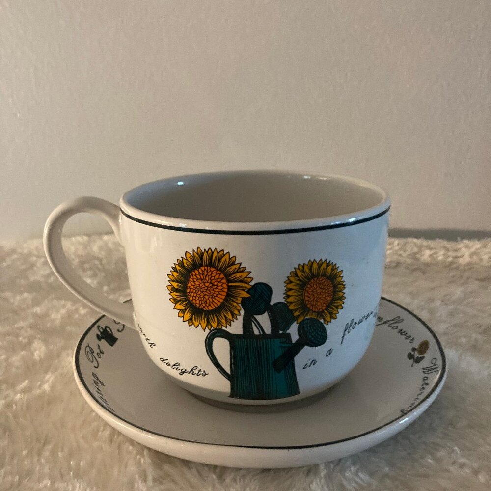 Signature 1994 Limited Edition Oversized Coffee/Soup Mug w/Saucer